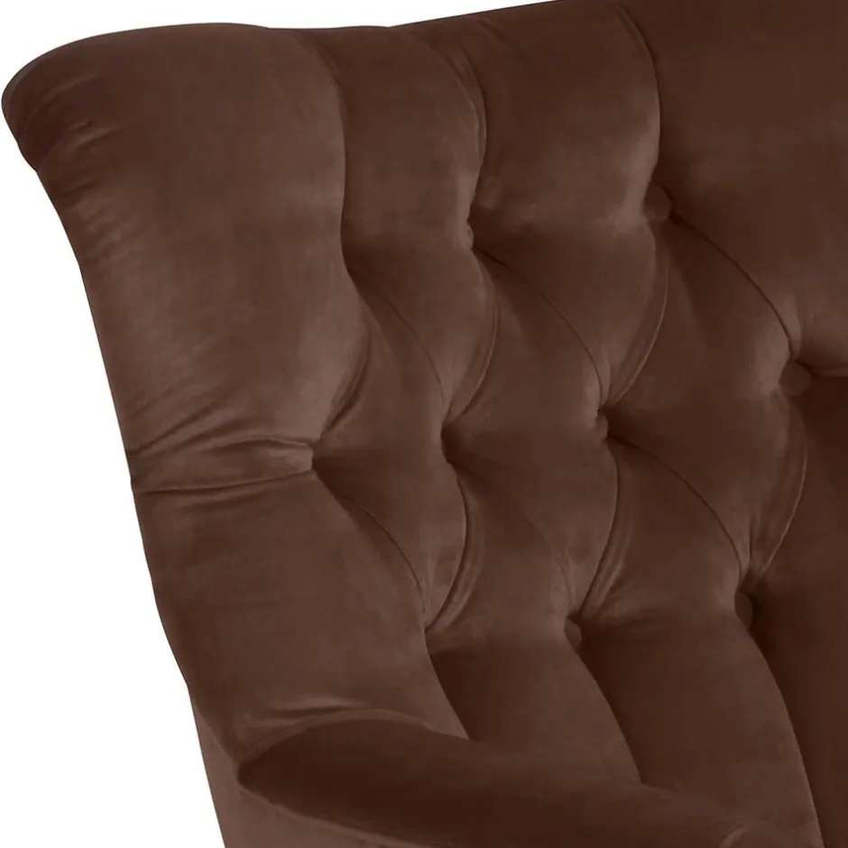 Ohrensessel in Braun und Buche Natur - Emirello^Wohnen Online