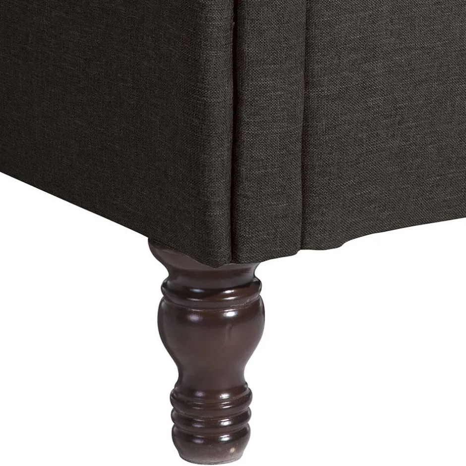 Wohnen Ohrensessel in Dunkelbraun Stoffbezug - Oase