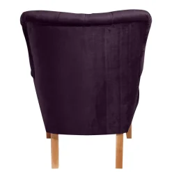 Wohnen Ohrensessel in Dunkellila Samtvelours - Nordico