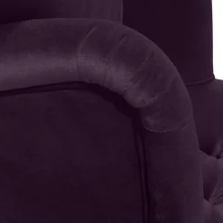 Wohnen Ohrensessel in Dunkellila Samtvelours - Nordico