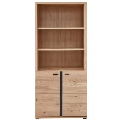 Ordnerregal mit drei Fächern und zwei Türen - Emly^Wohnen Discount