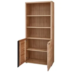 Ordnerregal mit drei Fächern und zwei Türen - Emly^Wohnen Discount