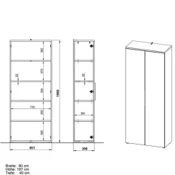 Ordnerschrank mit Doppeltür - Tila^Wohnen
