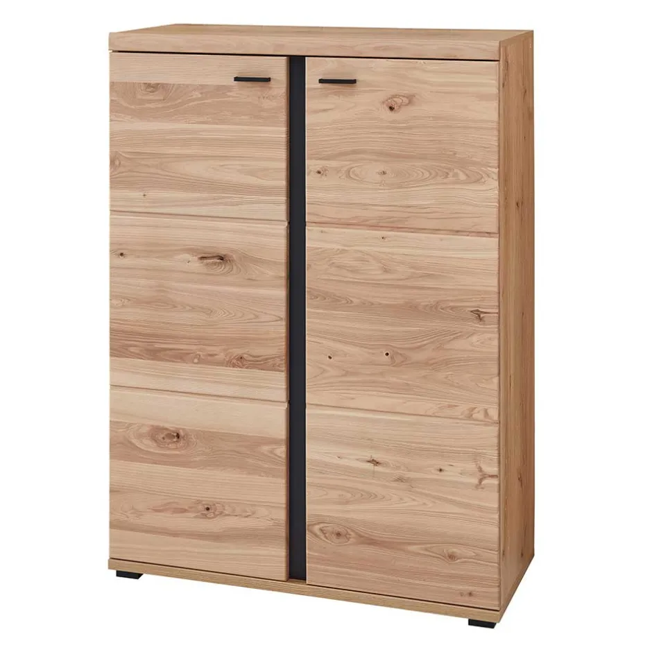 Wohnen Ordnerschrank mit Doppeltür teilmassiv - Emly