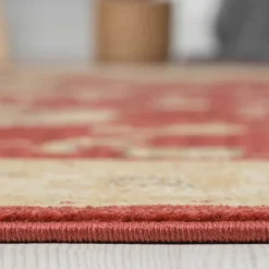 Wohnen Orient Teppich in Dunkelrot und Beige - Malaya