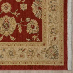 Wohnen Orient Teppich in Dunkelrot und Beige - Malaya