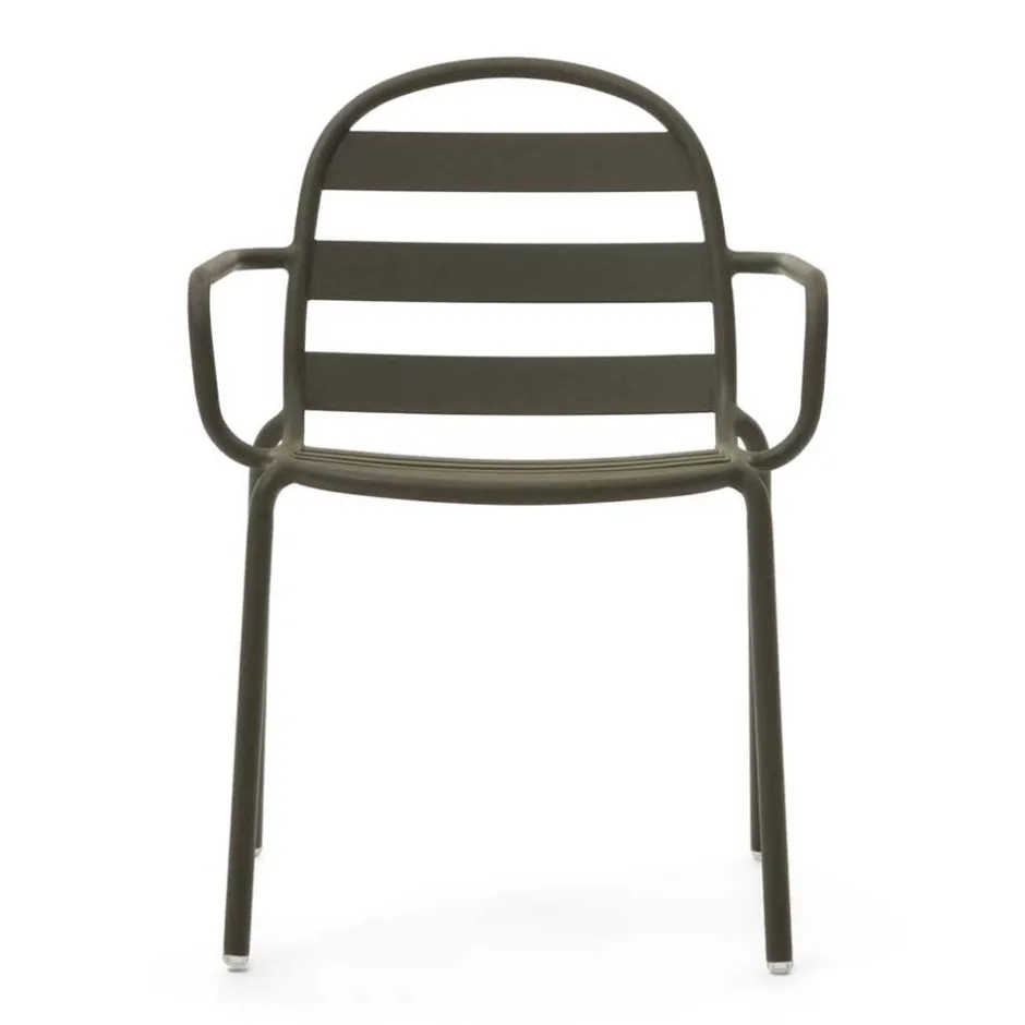 Outdoor Armlehnenstühle in Graugrün - Ocna (4er Set)^Wohnen Sale