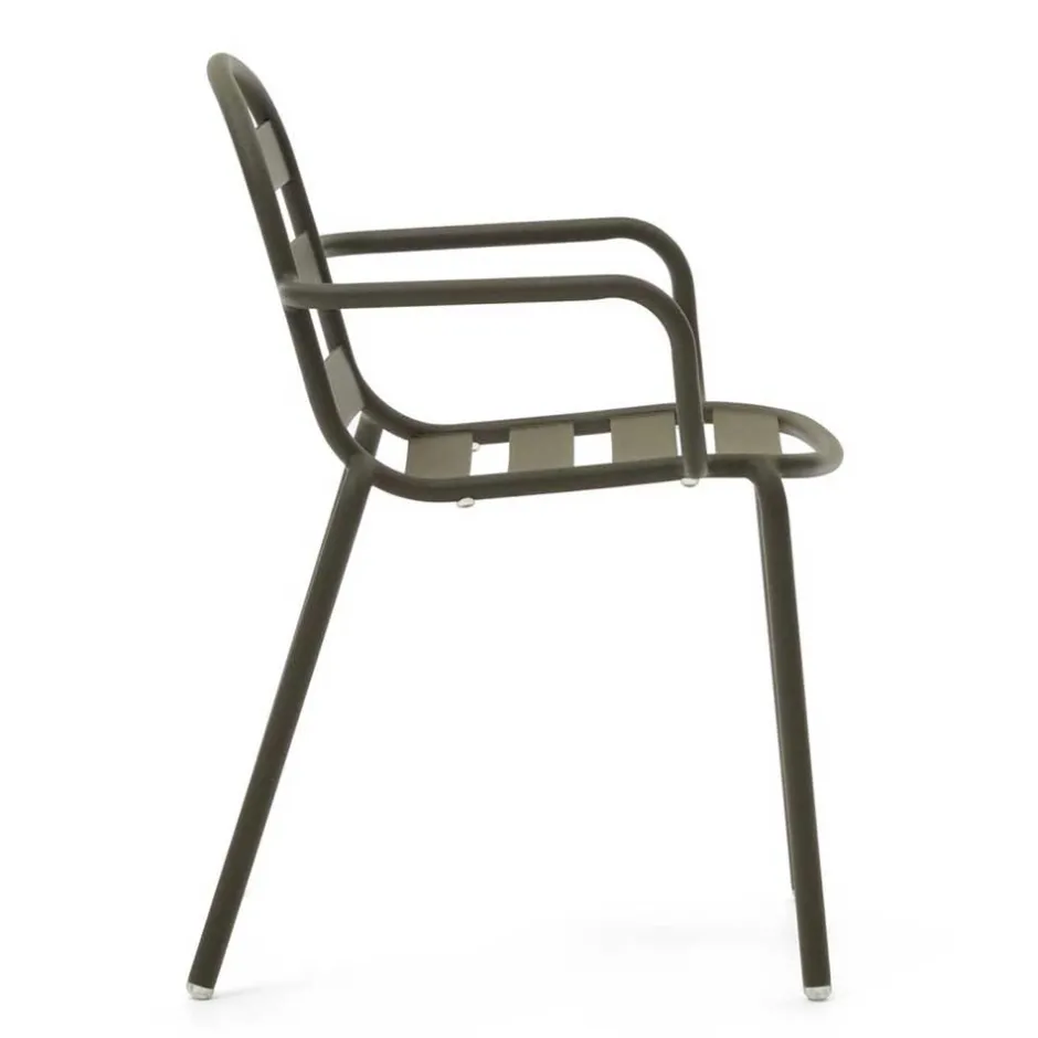 Outdoor Armlehnenstühle in Graugrün - Ocna (4er Set)^Wohnen Sale