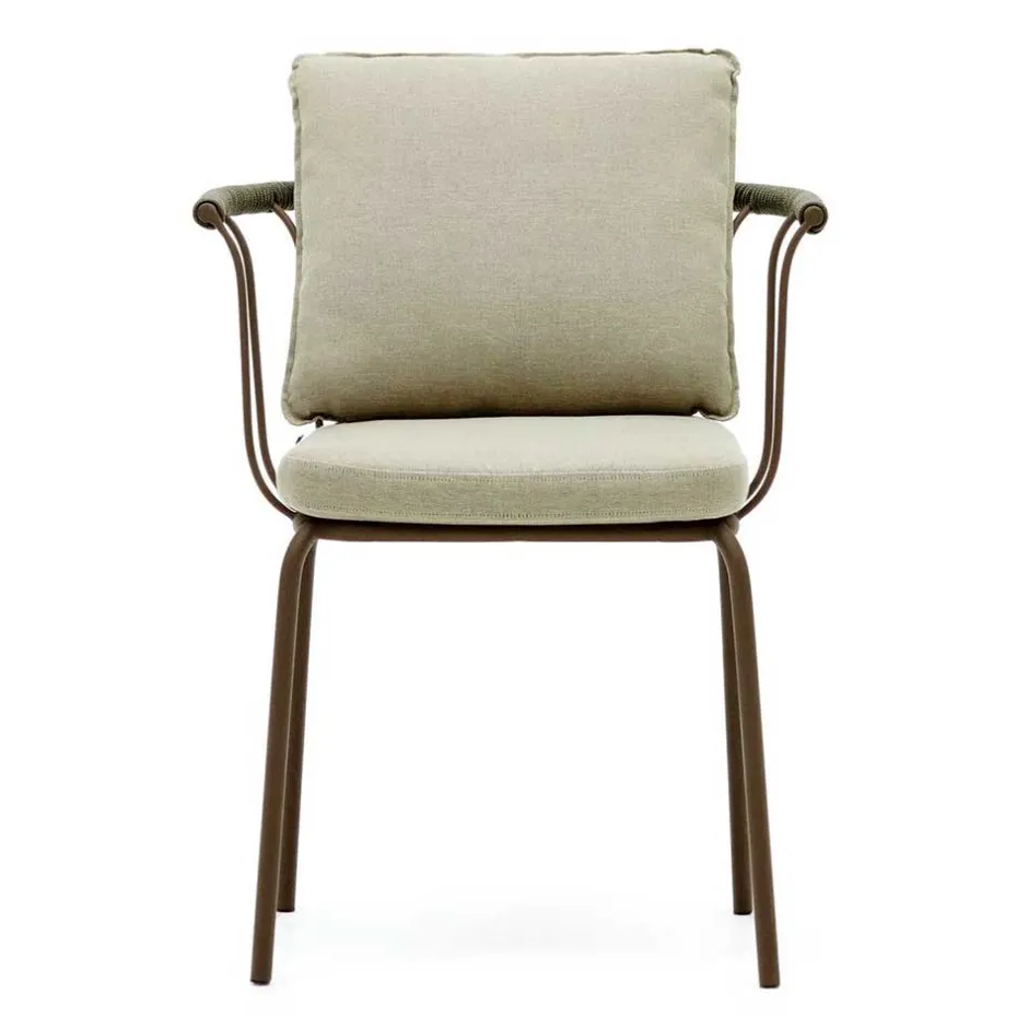 Wohnen Outdoor Armlehnstühle in Braun - Ragusca (4er Set)