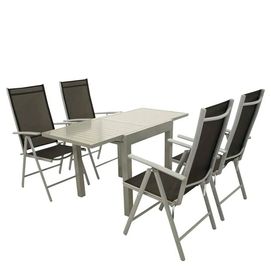 Outdoor Essgruppe aus Aluminium - Trenta (fünfteilig)^Wohnen