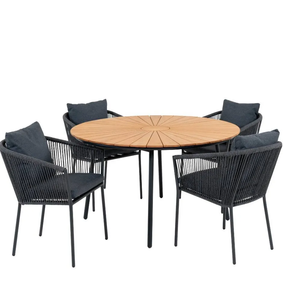 Wohnen Outdoor Essgruppe im modernen Stil - Farmer (fünfteilig)