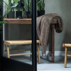 Outdoor Hocker aus Geflecht Kunstrattan - Abajo (2er Set)^Wohnen Sale