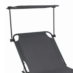 Outdoor Klappliege in Dunkelgrau - Spid^Wohnen New