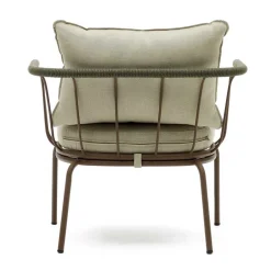 Wohnen Outdoor Sessel aus braunem Metall - Ragusca (2er Set)