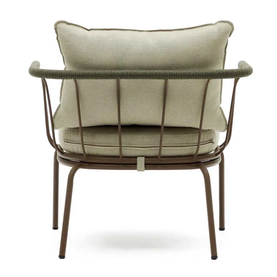 Wohnen Outdoor Sessel aus braunem Metall - Ragusca (2er Set)