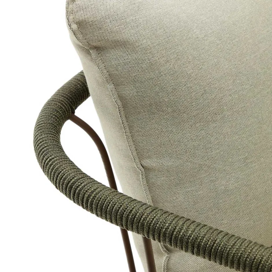 Wohnen Outdoor Sessel aus braunem Metall - Ragusca (2er Set)