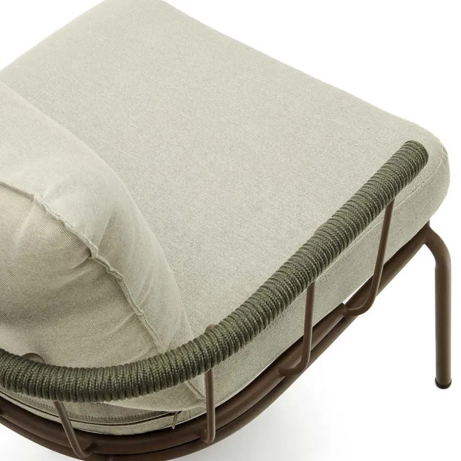 Wohnen Outdoor Sessel aus braunem Metall - Ragusca (2er Set)