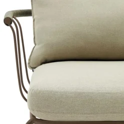 Wohnen Outdoor Sessel aus braunem Metall - Ragusca (2er Set)