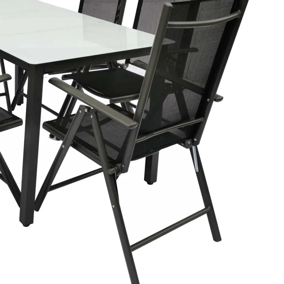 Outdoor Sitzgruppe mit Glastisch - Franatico (siebenteilig)^Wohnen New