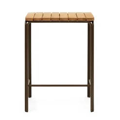 Outdoor Stehtisch aus braunem Metall - Ragusca^Wohnen