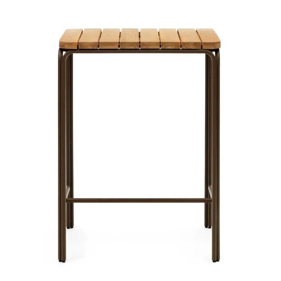 Outdoor Stehtisch aus braunem Metall - Ragusca^Wohnen