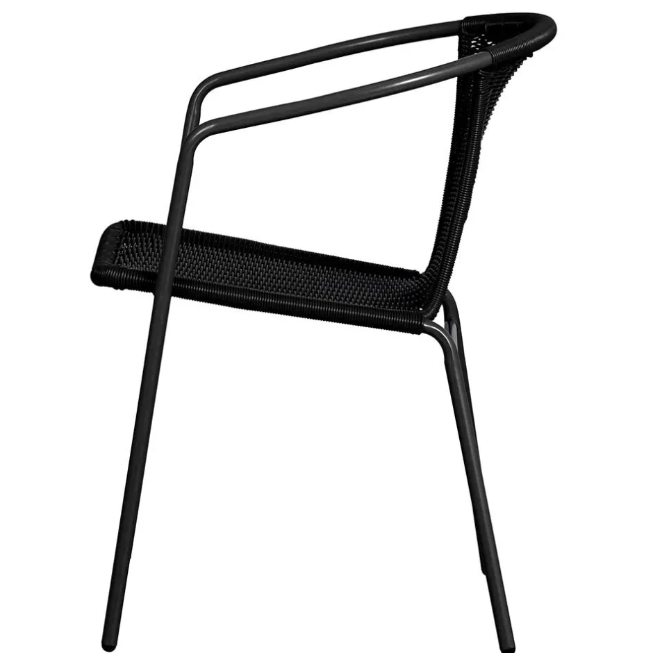 Wohnen Outdoor Stühle aus Kunstrattan - Mondello (4er Set)