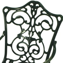 Outdoor Stuhl mit Armlehnen in Dunkelgrün - Tilano^Wohnen Outlet