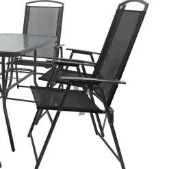 Wohnen Outdoor Tisch & Klappstühle Set - Alcamo (siebenteilig)
