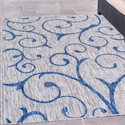 Wohnen Outdoor Webteppich aus PP mit Ornamentmotiv - Elsaro