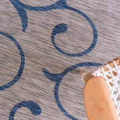 Wohnen Outdoor Webteppich aus PP mit Ornamentmotiv - Elsaro