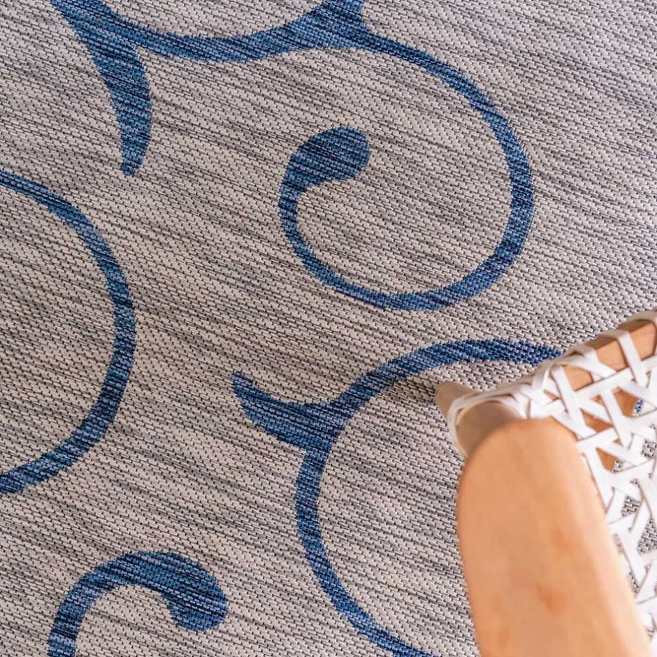 Wohnen Outdoor Webteppich aus PP mit Ornamentmotiv - Elsaro