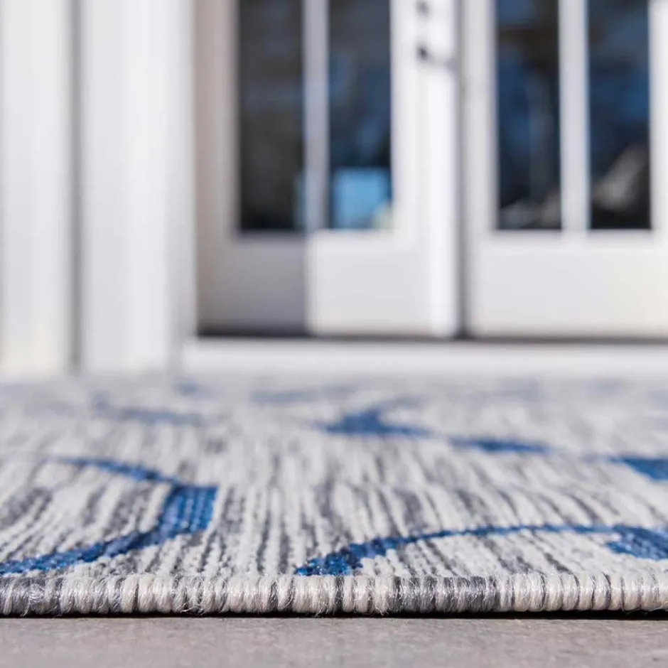 Wohnen Outdoor Webteppich aus PP mit Ornamentmotiv - Elsaro