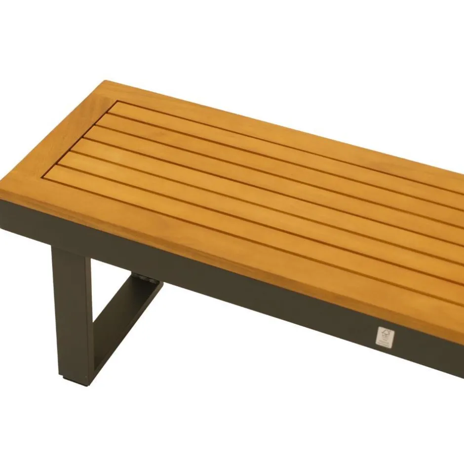 Wohnen Outdoorbank ohne Lehne aus Akazienholz - Abrahams