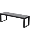 Wohnen Outdoorbank ohne Lehne mit zwei Sitzplätzen - Contrasta