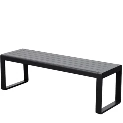 Wohnen Outdoorbank ohne Lehne mit zwei Sitzplätzen - Contrasta