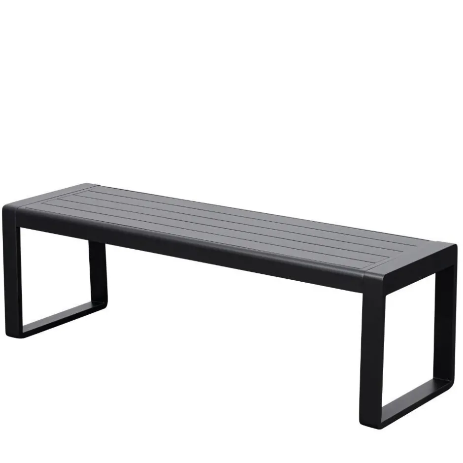 Wohnen Outdoorbank ohne Lehne mit zwei Sitzplätzen - Contrasta