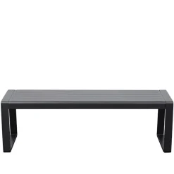 Wohnen Outdoorbank ohne Lehne mit zwei Sitzplätzen - Contrasta