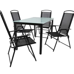 Wohnen Outdoor-Sitzgruppe für 4 Personen - Vokoz (fünfteilig)