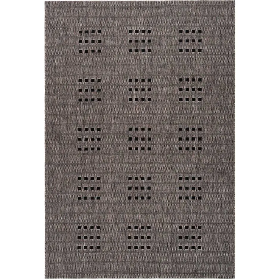 Wohnen Outdoorteppich in Taupe und Schwarz - Cornea