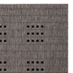 Wohnen Outdoorteppich in Taupe und Schwarz - Cornea