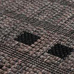 Wohnen Outdoorteppich in Taupe und Schwarz - Cornea
