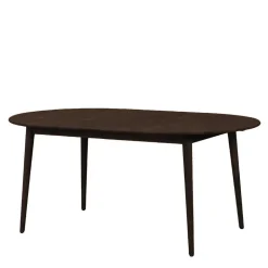 Wohnen Ovaler Ausziehtisch in Eiche Dunkel - Relencia