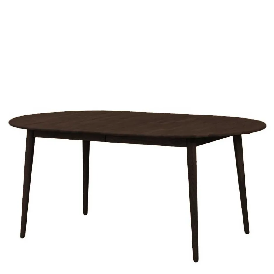 Wohnen Ovaler Ausziehtisch in Eiche Dunkel - Relencia