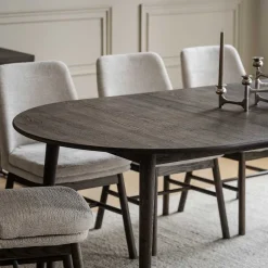 Wohnen Ovaler Ausziehtisch in Eiche Dunkel - Relencia