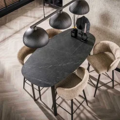 Wohnen Ovaler Bartisch 92 cm hoch - Crash