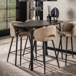 Wohnen Ovaler Bartisch 92 cm hoch - Crash