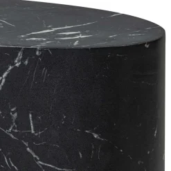 Wohnen Ovaler Beistelltisch mit zylindrischem Design - Same