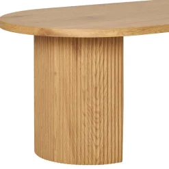 Ovaler Couchtisch in Eiche Holzoptik - Saracan^Wohnen Sale