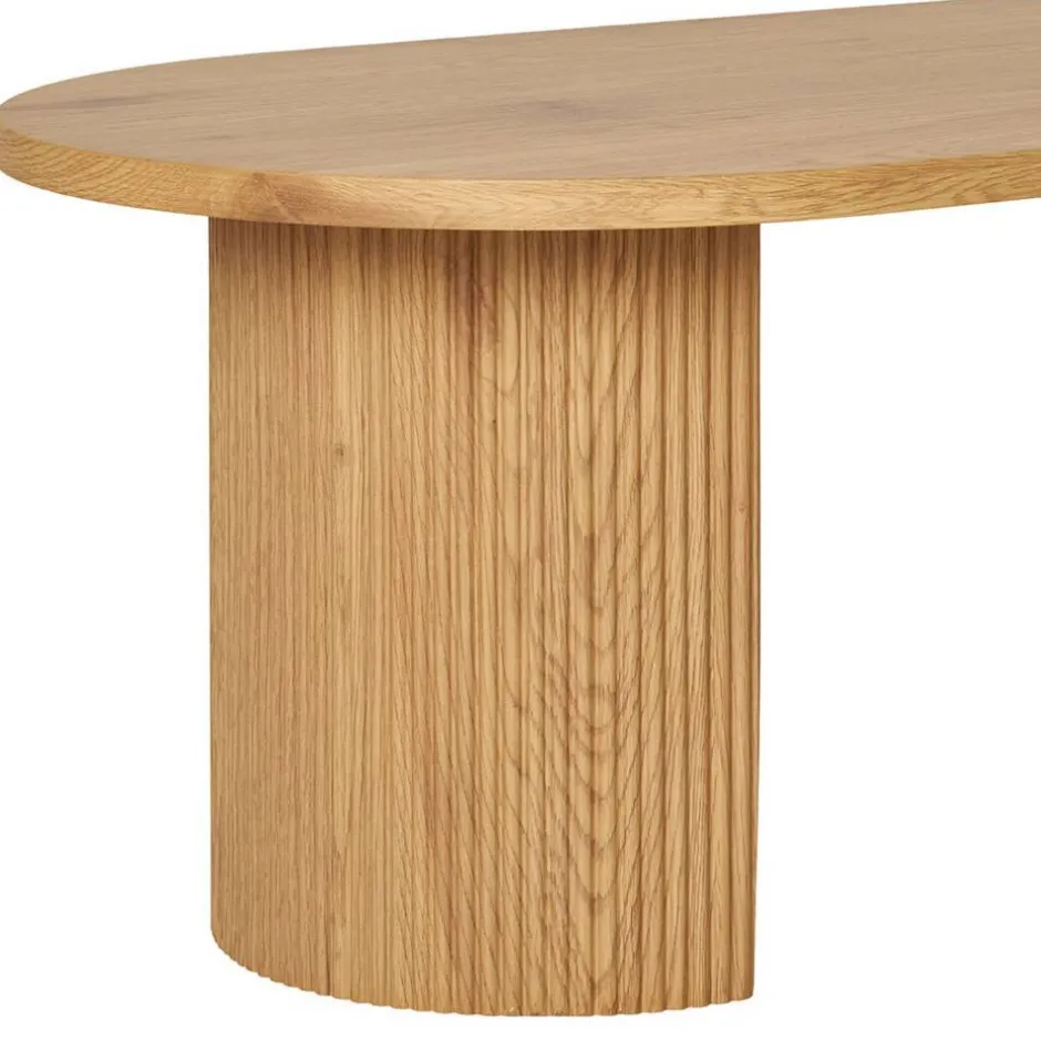 Ovaler Couchtisch in Eiche Holzoptik - Saracan^Wohnen Sale