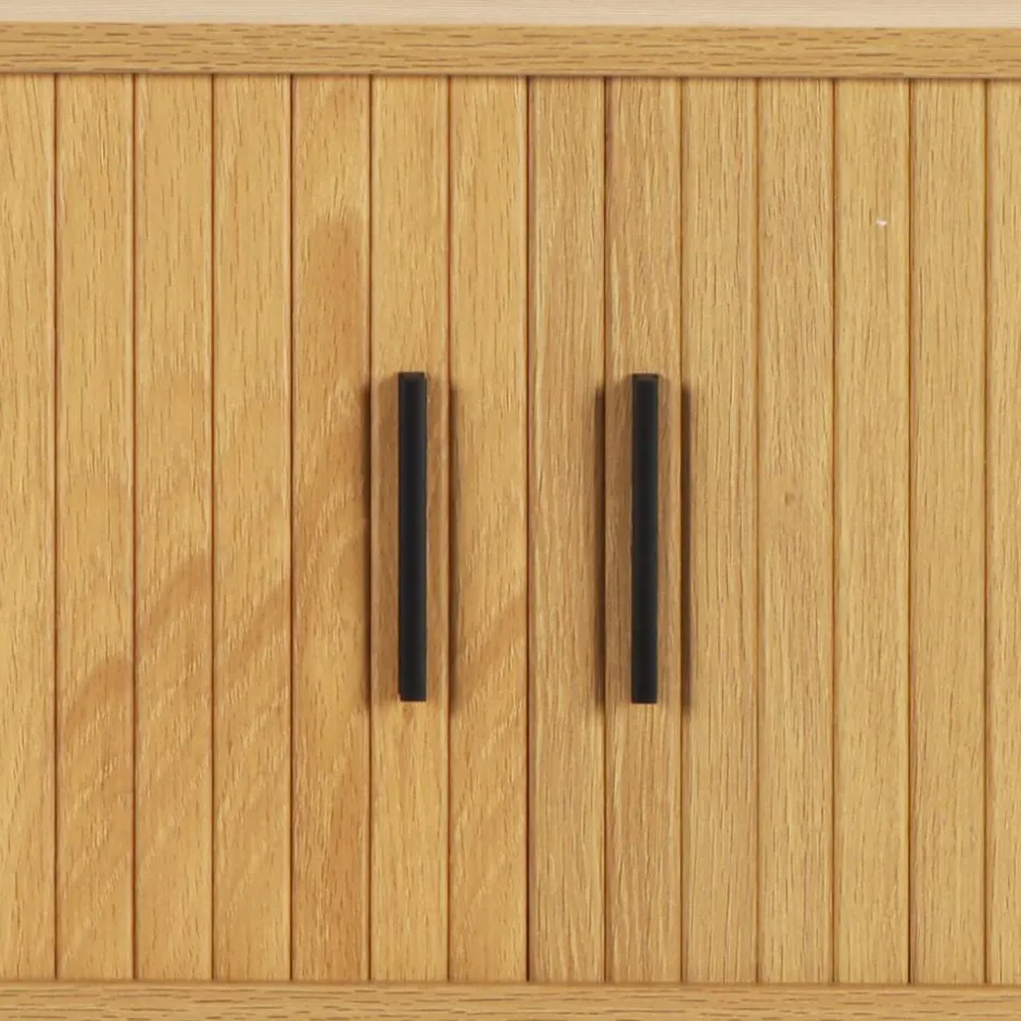 Wohnen Ovaler Couchtisch mit Stauraum - Barnetta